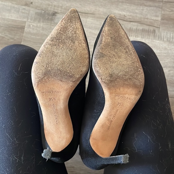 Manolo Blahnik 'Pascalarehi' thigh high suede boots size 5.5 - Picture 7 of 7